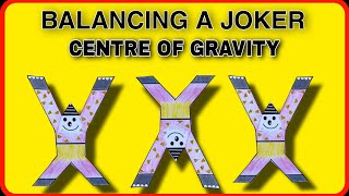 BALANCING A JOKER ON A STICK funscience centreofgravity [upl. by Kacy710]