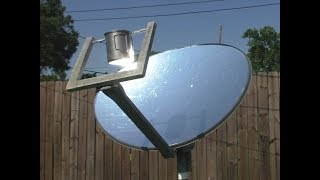 Satellite Dish Solar Cooker [upl. by Anaylil65]