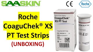 Roche CoaguChek® XS PT Test Strips  UNBOXING  04625374160 [upl. by Danziger]