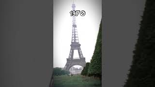 EIFFEL TOWER over the years 🇫🇷 1887 to 2023 shorts viral geography history [upl. by Clemente678]