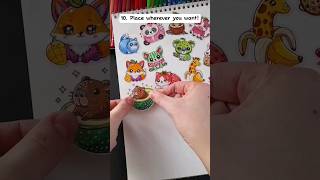 How to make your own STICKERS😍 shorts stickersdiy [upl. by Enomar20]