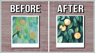 Improve Your Watercolor Paintings With This Simple Watercolor Technique【 Negative Painting 】 [upl. by Eked]