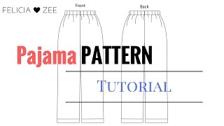 How To Make A Pajama Pants Pattern [upl. by Yrrab401]