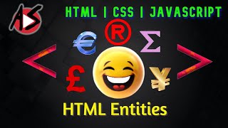 HTML Entities [upl. by Notsur]