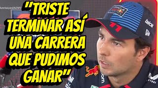 ENTREVISTA SERGIO PÉREZ POST CARRERA GP AZERBAIYÁN 2024 Checo habla tras choque con Carlos Sainz [upl. by Hertberg41]