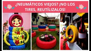 15 Hermosas Ideas De Decoración De Jardines Con Neumáticos [upl. by Acinomal446]