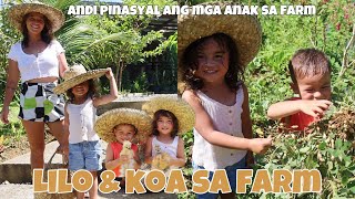 ANDI EIGENMAN AT PHILMAR DINALA SINA LILO AT KOA SA FARM IPINAKITA ANG MASAYA AT SIMPLENG PAMUMUHAY [upl. by Hedve339]