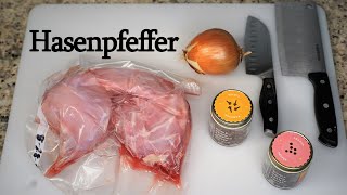 Making Hasenpfeffer Rabbit Stew Carnivore [upl. by Nemra355]