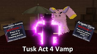 YBA Dark Determination Tusk Showcase DDT [upl. by Anelrihs]