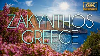 ZAKYNTHOS Greece Island 4K UHD VIDEO Navagio bay  Zante  Cameo Island  Karavostatis  Xigia [upl. by Mayrim371]