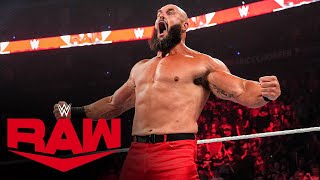 Braun Strowman makes a ferocious return Raw Sept 5 2022 [upl. by Elleniad]