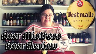 Beer Mistress BEER REVIEW 125  Westmalle Trappist Tripel [upl. by Merkle]