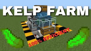 Simple 121 Minecraft Kelp Farm Tutorial [upl. by Boulanger319]