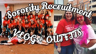 Sorority Recruitment  VLOG  OUTFITS  ILLINOIS STATE UNIVERSITY [upl. by Reeba]