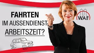 Sind die erste und letzte Fahrt des Außendienstmitarbeiters am Tag Arbeitszeit  Betriebsrat Video [upl. by Kcirad650]