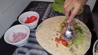 kebab tortilla a la viande hachee [upl. by Sherburne938]