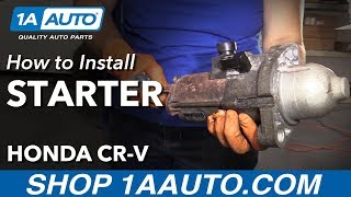 How to Replace Starter 200711 Honda CRV [upl. by Ahsinnor]