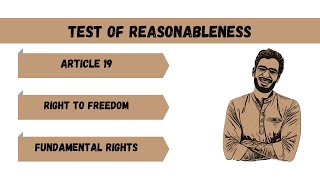 Article 19 I Part 2 I Test of Reasonableness I Fundamental Rights I Indian Polity I Nikhil Saini [upl. by Llenahs456]