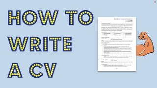 How to write a CV Get noticed by employers [upl. by Alamaj]