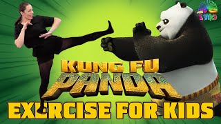 Kung Fu Panda Exercise for Kids 🐼  Brain Break  Indoor Workout for Children [upl. by Haonam202]