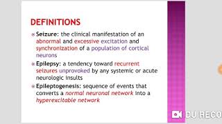 Definition of Seizure and Epilepsy [upl. by Llerdnad850]