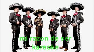 Mi razón de ser karaoke Mariachi [upl. by Brianne]