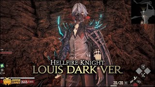 Code Vein Hellfire Knight  Louis Dark Ver Outfit [upl. by Doloritas288]