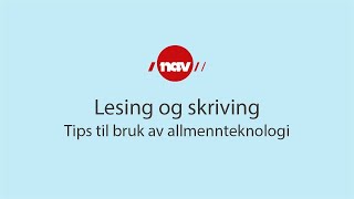 Lesing og skriving [upl. by Nothgiel]