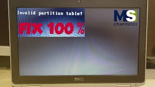 Cara mengatasi invalid partition table laptop dell  How to fix invalid partition table windows 10 [upl. by Pillyhp]