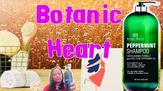 Botanic Heart Peppermint Shampoo and Conditioner Unboxing Review [upl. by Seys797]