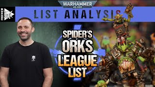 Spiders Orks League List  Warhammer 40000 List Analysis [upl. by Kilgore]