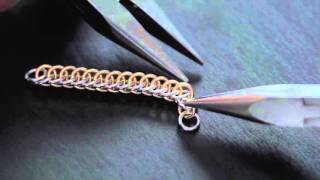 How To Make a Beautiful Chainmail Bracelet and Earrings [upl. by Ulani]