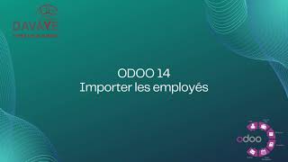 Importer les employés dans ODOO [upl. by Esikram]