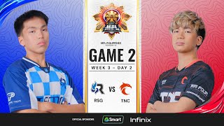 MPL PH S13  W3D2  RSG vs TNC  GAME 2 [upl. by Bowden]