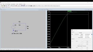 High Pass Filter simulation in LTSpice [upl. by Lil]