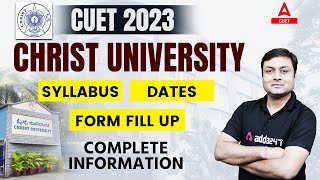 Christ University Admission Process 2023 Begins  Complete Information About Syllabus Form Fill Up [upl. by Ecaidnac639]