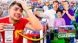 100 YOUTUBERS USARON mi TARJETA con LOS NIÑOS [upl. by Alyhs]