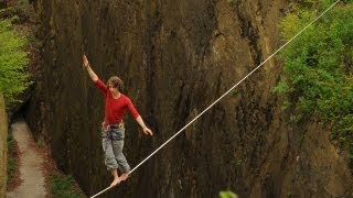 ★ SlacklineTools team on tour  highline and waterline ★ [upl. by Aggarwal]