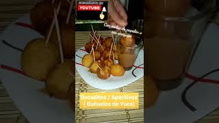 short APERITIVOS pocos ingredientes muy Fácil para fiestas o Cuaresma  Cómo hacer Buñuelos de yuca [upl. by Nac]