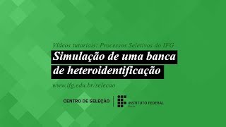 Vídeo 06 Simulação de uma banca de heteroidentificação [upl. by Etnemelc660]