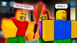 ROBLOX Weird Strict Dad CHAPTER 2 FUNNY MOMENTS [upl. by Ahtebat868]