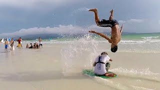 Epic Skimboarding Tricks and Jumps  People Are Awesome [upl. by Ahcire512]