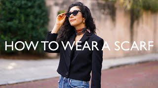 7 WAYS TO WEAR A SCARF amp HOW TO PICK A SCARF AD [upl. by Sidnal]