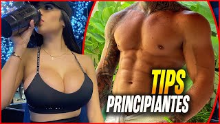 TIPS PARA PRINCIPIANTES EN EL GYM  FITNESS en casa [upl. by Akinaj75]