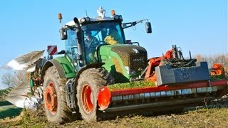 Fendt 936 Vario Kverneland 7 schaar LO 100 onland ploeg ploughing amp Topping in one pass HD [upl. by Melinde]