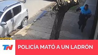 UN POLICÍA MATÓ A UN DELINCUENTE EN UNA ENTRADERA EN LA MATANZA [upl. by Portland]