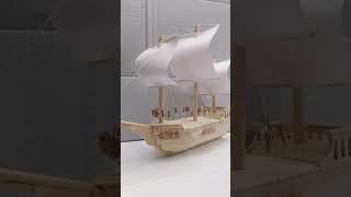 Building a wooden sailing ship shortvideo [upl. by Cormier39]