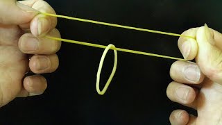 Crazy Rubber Band Magic Trick That You Can Do [upl. by Rebmac]