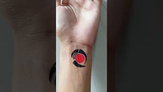 Temporary tattoo❤ 🖤shortvideo tattoo youtubeshorts video [upl. by Lafleur166]