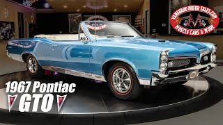 1967 Pontiac GTO Convertible For Sale Vanguard Motor Sales 8389 [upl. by Anawaj]